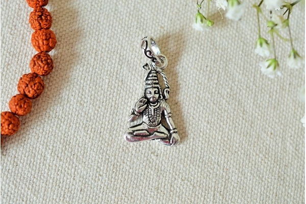 Shiva silver pendant