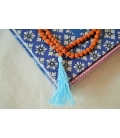 Blue rudraksha mala