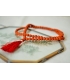 Red rudraksha mala