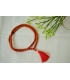 Red rudraksha mala