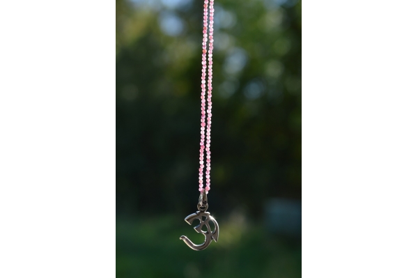 Collier tourmaline rose