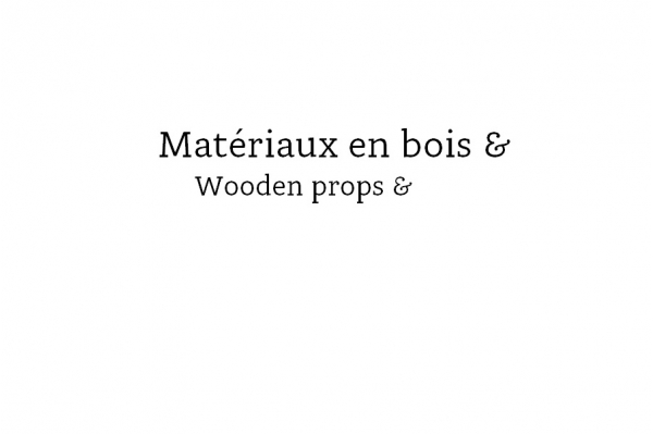 matériaux en bois