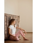 Pantalon de yoga Uma rose poudré