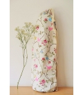 Yoga mat bag Emy fleurs fond blanc