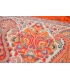 Orange wool meditation shawl 