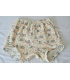 Short de Yoga fleurs fond blanc