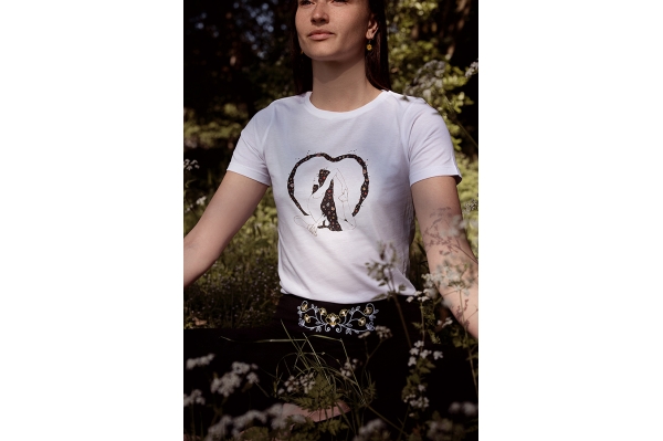 T-shirt Rajakapotasana organic