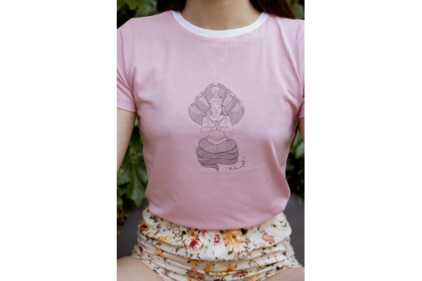 T-shirt Patanjali pink