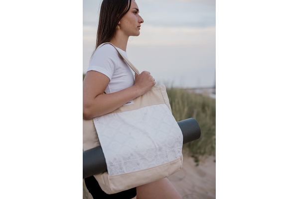 Sac de yoga Lena blanc