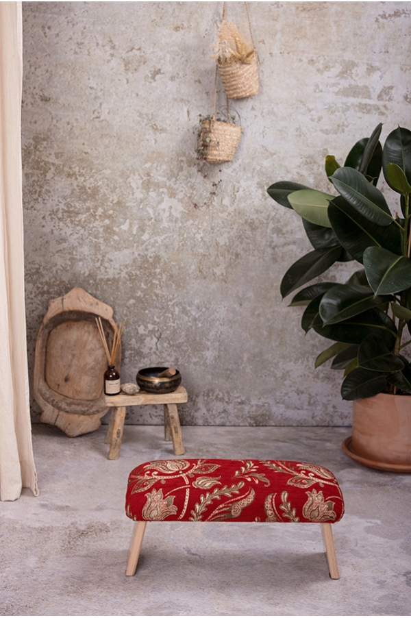 Banc de méditation en bois - noir