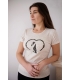 T-shirt Rajakapotasana beige