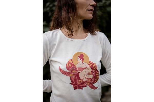 T-shirt Marichyasana long sleeve