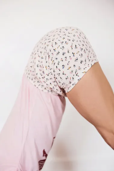 Short de yoga Iyengar imprimé