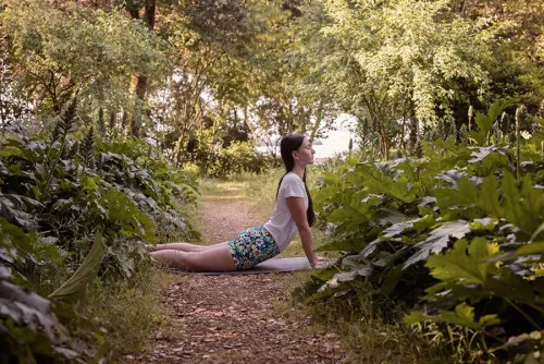 Short de yoga Iyengar imprimé