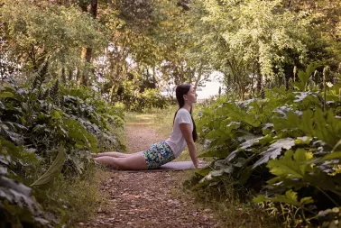 Short de yoga Iyengar imprimé