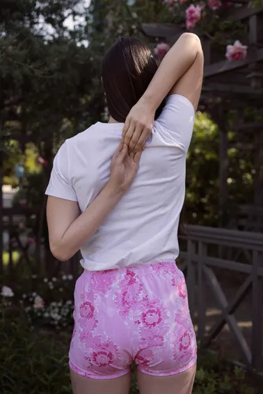 Short de yoga Iyengar imprimé