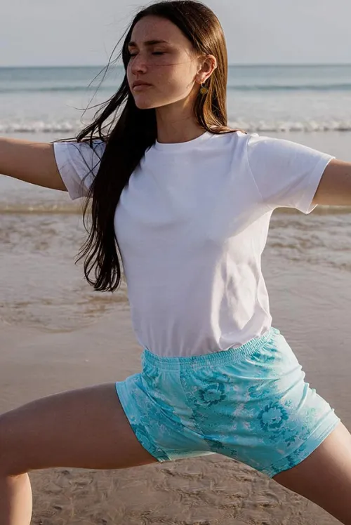 Iyengar yoga short with pattern
