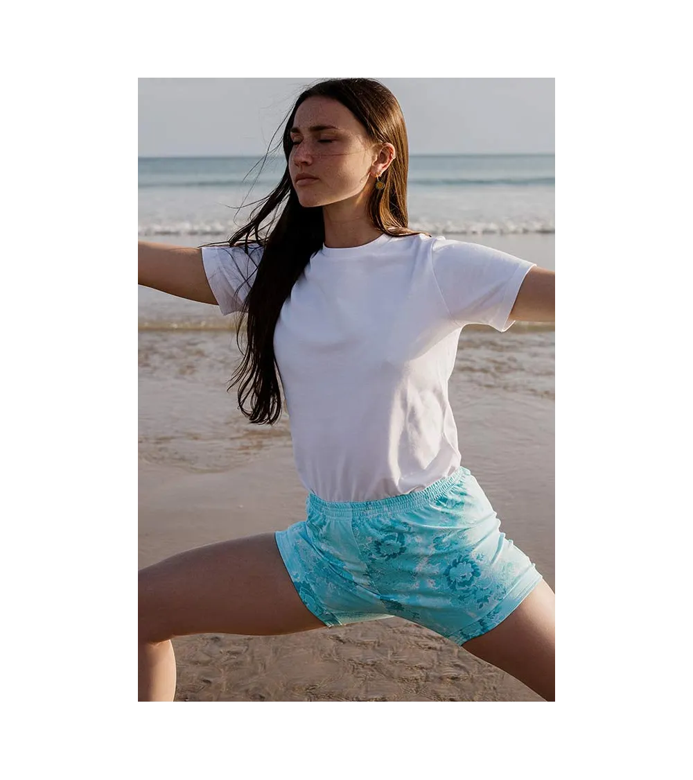 Short de yoga Iyengar imprimé