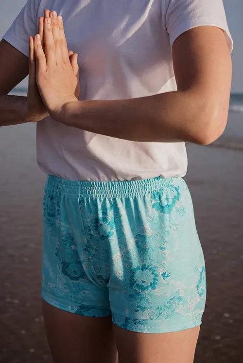 Short de yoga Iyengar imprimé