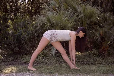 Short de yoga Iyengar imprimé