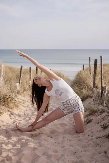 Short de yoga Iyengar imprimé