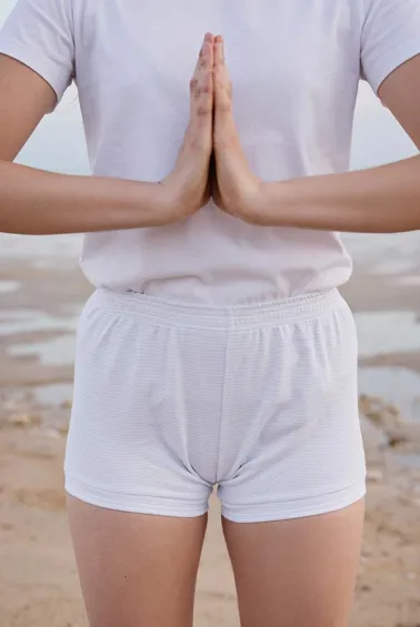 Short de yoga Iyengar imprimé