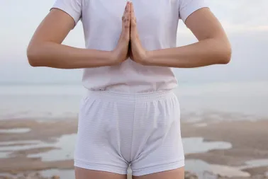 Short de yoga Iyengar imprimé