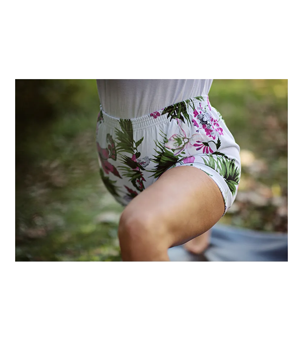 Short de yoga Iyengar imprimé