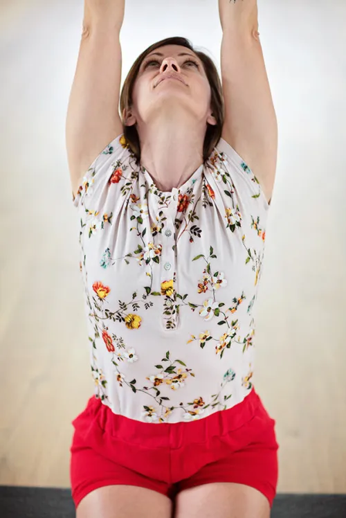 Legging de yoga avec broderie.