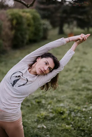 T-shirt de Yoga femme en coton