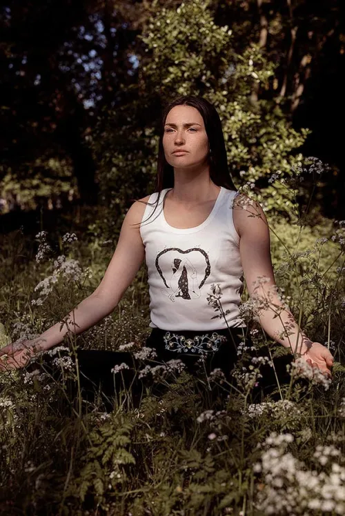 Débardeur de Yoga en coton.Tenues et vêtements de Yoga