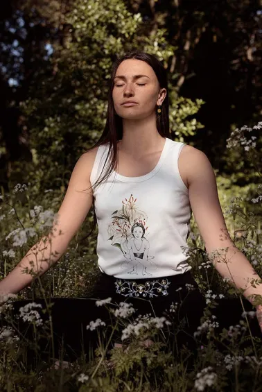 Débardeur de Yoga en coton.Tenues et vêtements de Yoga