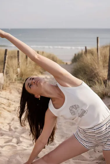 Débardeur de Yoga en coton.Tenues et vêtements de Yoga