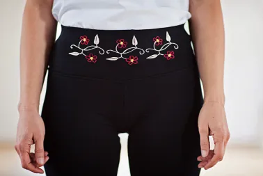 Legging brodé