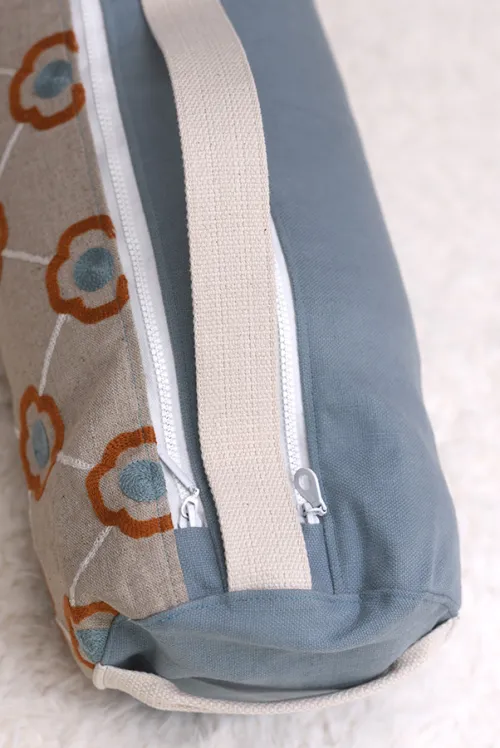 Sac en coton brodé pour tapis de Yoga