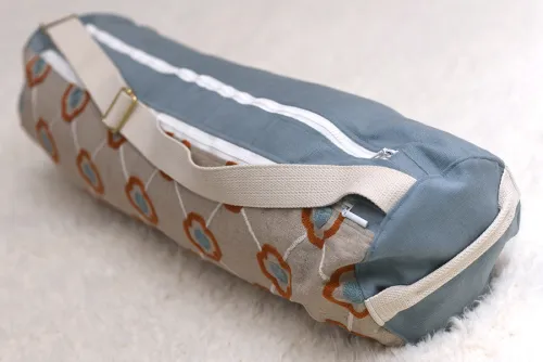 Sac en coton brodé pour tapis de Yoga