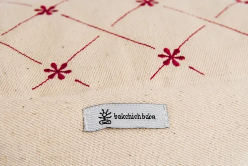 Coussin de méditation brodé