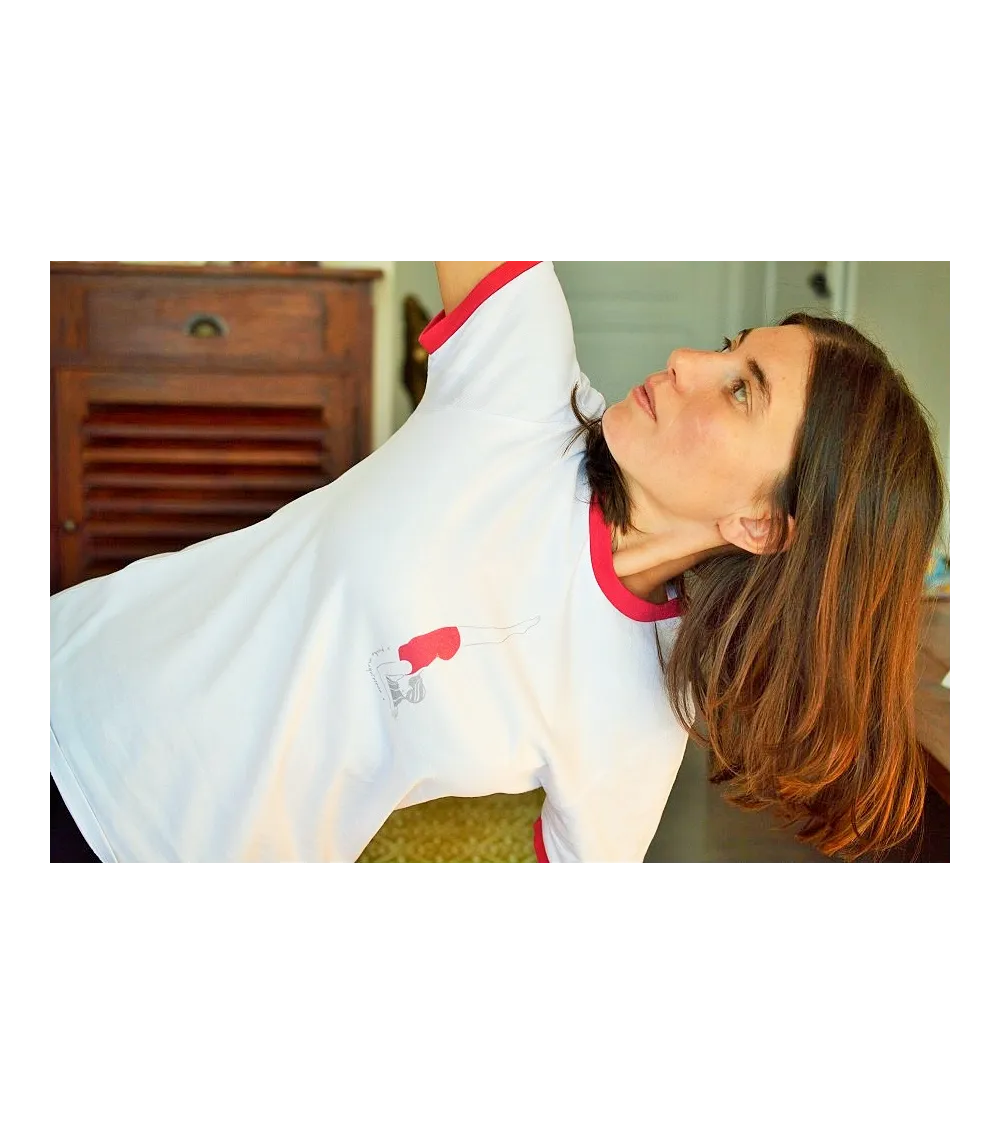 T-shirt de yoga asana.