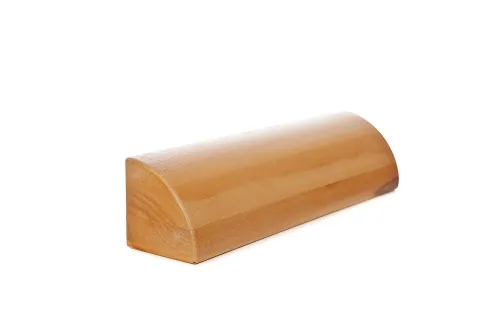 quart de rond en bois pour la pratique du Yoga  iyengar