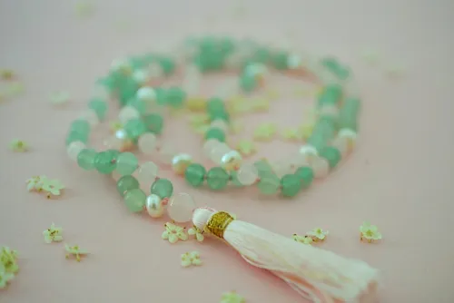 Mala aventurine & quartz rose Mala aventurine & quartz rose