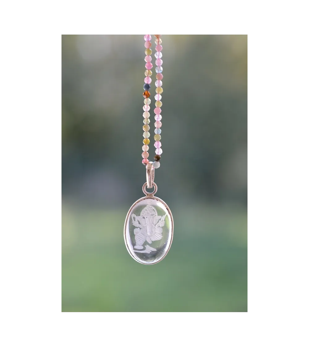 Pendentif en cristal Ganesh Pendentif en cristal Ganesh