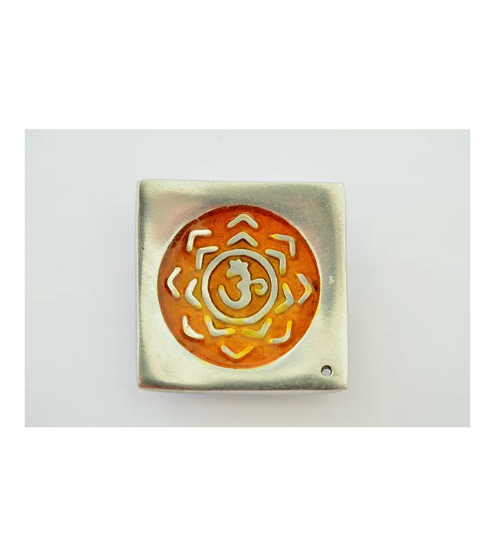porte encens Om fleur