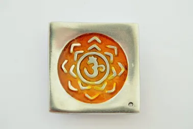 porte encens Om fleur