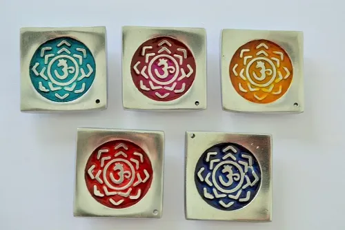 porte encens Om fleur