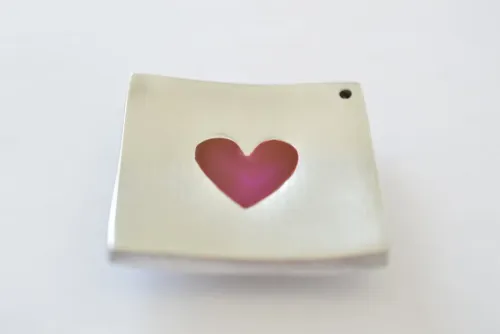 porte encens coeur