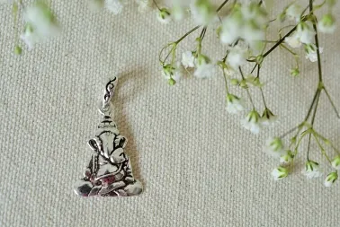 Silver Ganesh pendant