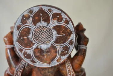 Grande sculpture de Ganesh.