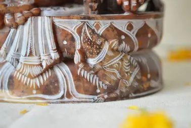 Grande sculpture de Ganesh.