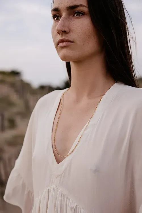 Collier en pierres semi-précieuses.