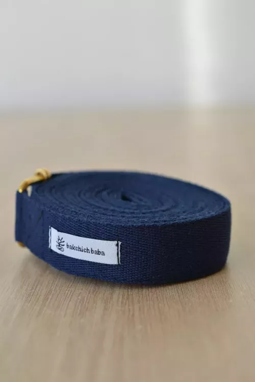 Sangle en coton pour la pratique du yoga.